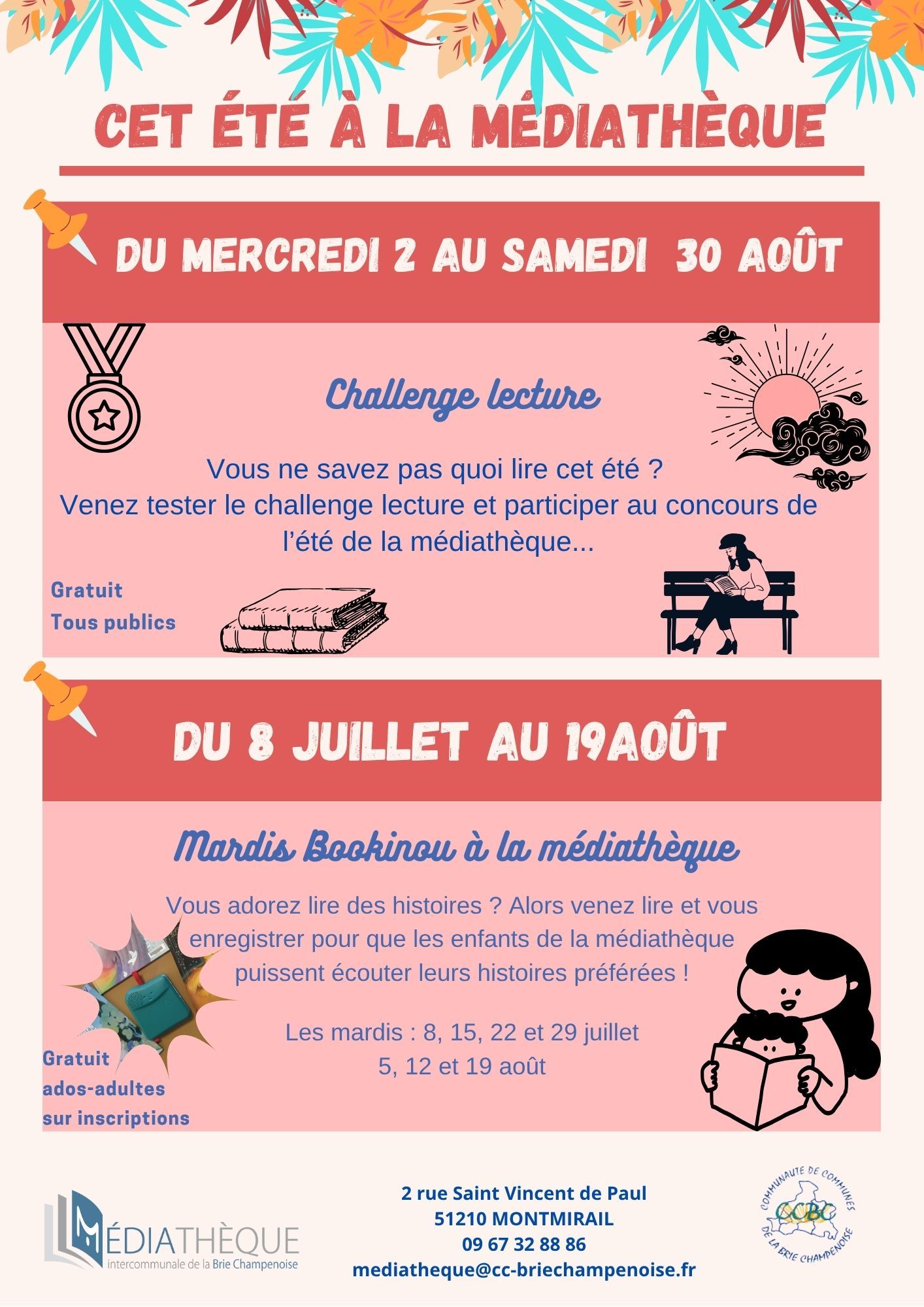 du mercredi 2 au samedi de 14h30 a 16h30